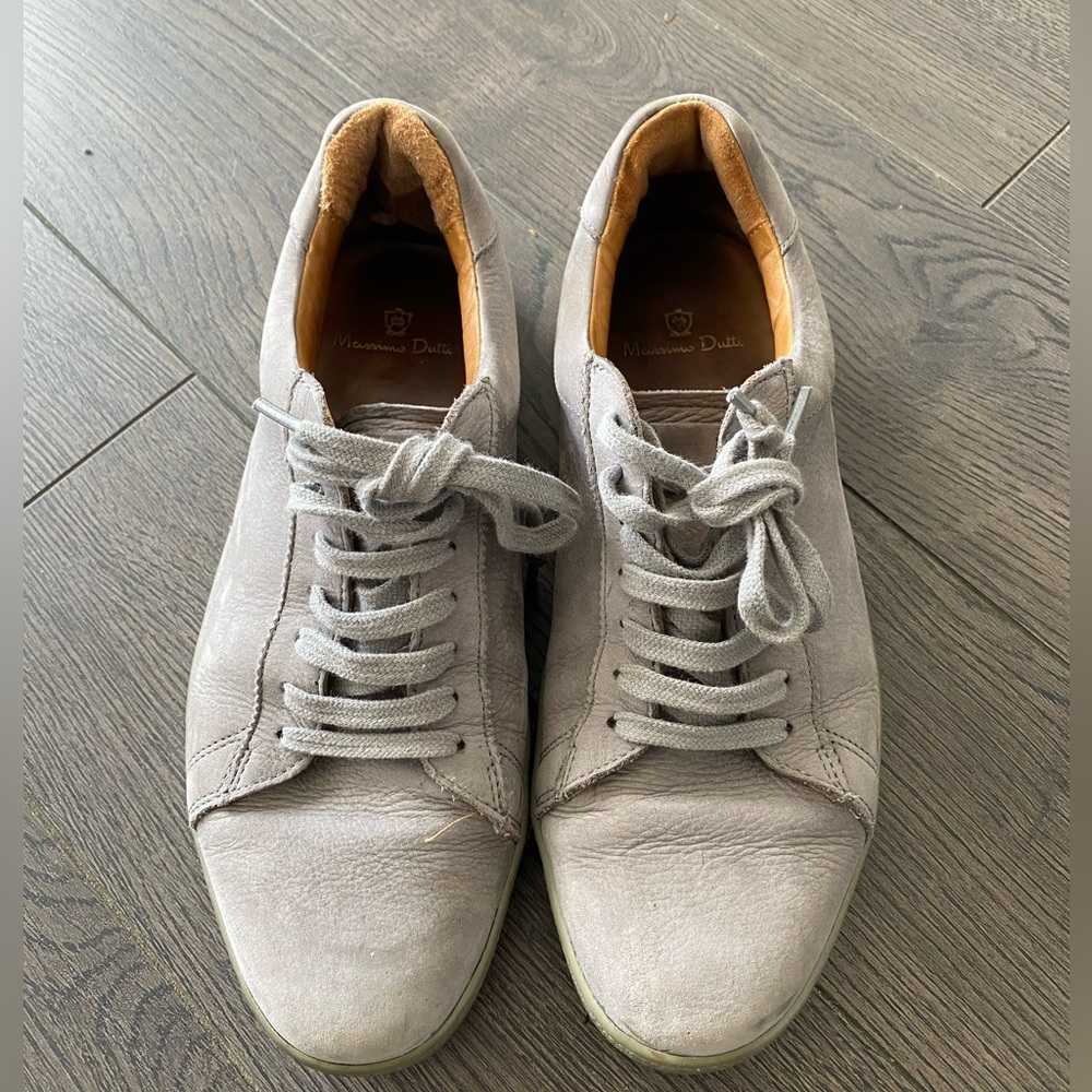 Massimo Dutti Nubuck leather sneakers
